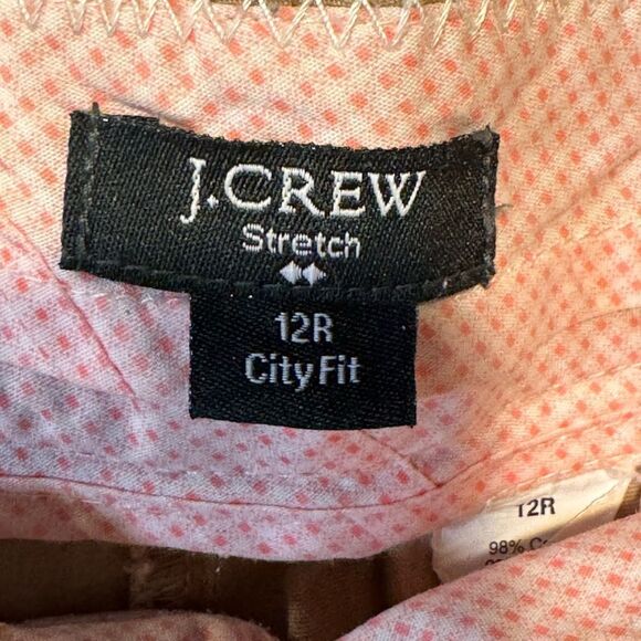 J‎ Crew Factory Tan Chino City Fit Pants 12R - Picture 2 of 9